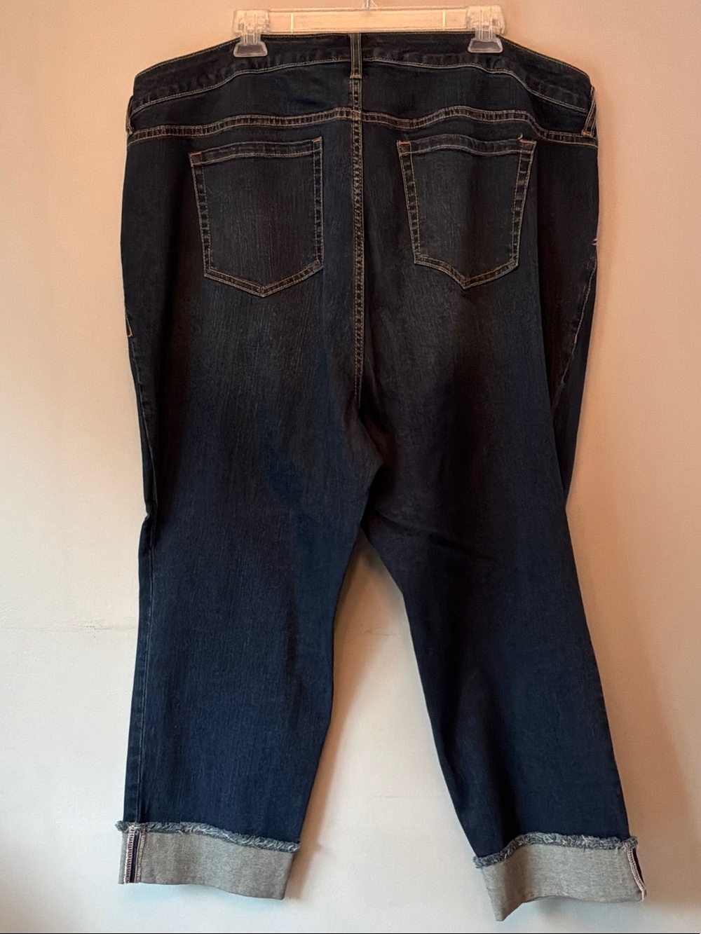 torrid Dark Indigo Boyfriend Crop Vintage Stretch w/Rolled Cuff - size 22 - Picture 7 of 7